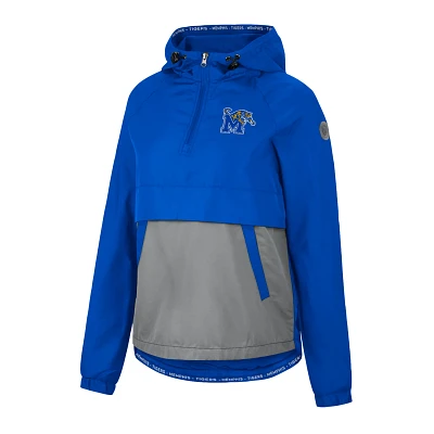 Colosseum Athletics Women's University of Memphis Whims Anorak 1/4-Zip Hoodie                                                   