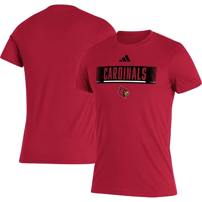 adidas Louisville Cardinals Wordmark Tri-Blend T-Shirt                                                                          