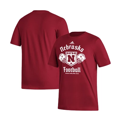 adidas Nebraska Huskers Dublin Strategy Game Fresh T-Shirt                                                                      