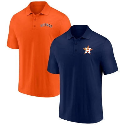 Fanatics Branded /Orange Houston Astros Dueling Logos Polo Combo Set                                                            