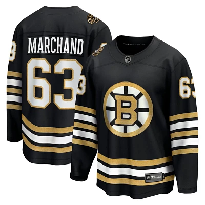 Fanatics Branded Brad Marchand Boston Bruins 100th Anniversary Premier Breakaway Player Jersey