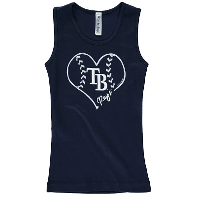 Girls Youth Soft as a Grape Tampa Bay Rays Cotton Tank Top                                                                      