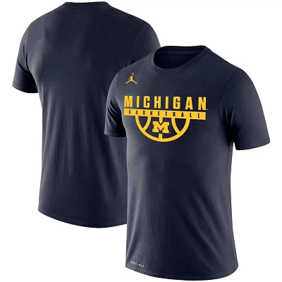 Jordan Brand Michigan Wolverines Basketball Drop Legend Performance T-Shirt