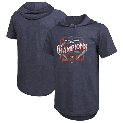 Majestic Threads Houston Astros 2022 World Series Champions Suspect Short Sleeve Hoodie T-Shirt