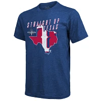 Majestic Threads Texas Rangers 2023 World Series Champions Local State of Mind Tri-Blend T-Shirt