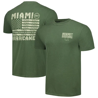 Miami Hurricanes OHT Military Appreciation Comfort Colors T-Shirt