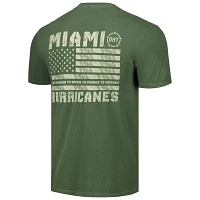 Miami Hurricanes OHT Military Appreciation Comfort Colors T-Shirt