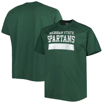 Michigan State Spartans Big  Tall Raglan T-Shirt                                                                                