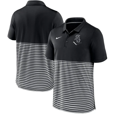 Nike /Gray Chicago White Sox Home Plate Striped Polo                                                                            