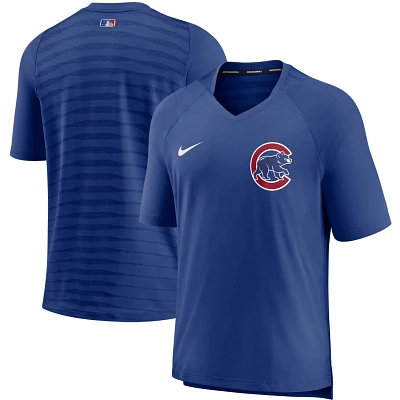 Nike Chicago Cubs Authentic Collection Pregame Performance V-Neck T-Shirt                                                       