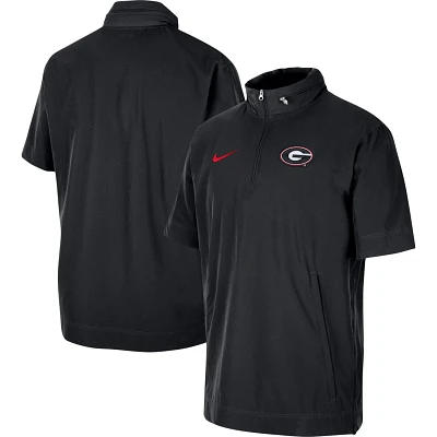 Nike Georgia Bulldogs Coaches Half-Zip Short Sleeve Jacket