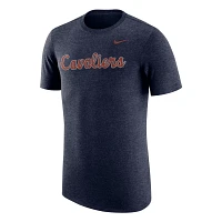 Nike Heather Virginia Cavaliers Vintage Logo Tri-Blend T-Shirt