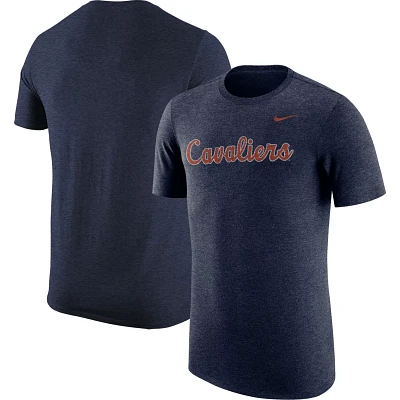 Nike Heather Virginia Cavaliers Vintage Logo Tri-Blend T-Shirt