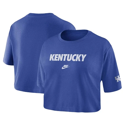 Nike Kentucky Wildcats Wordmark Cropped T-Shirt