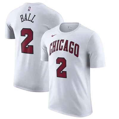 Nike Lonzo Ball Chicago Bulls 2022/23 City Edition Name  Number T-Shirt