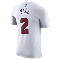 Nike Lonzo Ball Chicago Bulls 2022/23 City Edition Name  Number T-Shirt