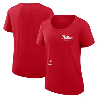 Nike Philadelphia Phillies Authentic Collection Performance Scoop Neck T-Shirt