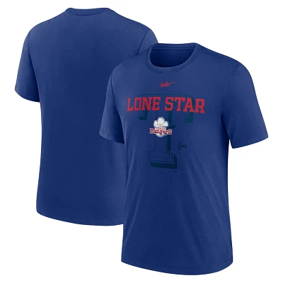 Nike Texas Rangers Rewind Retro Tri-Blend T-Shirt