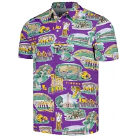 Reyn Spooner LSU Tigers Scenic Polo