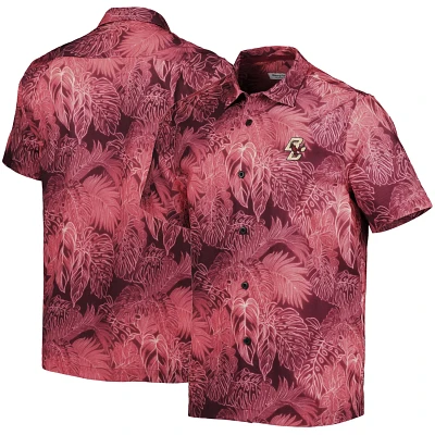 Tommy Bahama Boston College Eagles Coast Luminescent Frond Camp IslandZone Button-Up Shirt