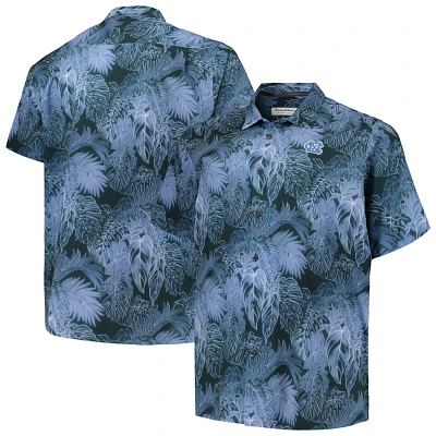 Tommy Bahama North Carolina Tar Heels Big  Tall Coast Luminescent Fronds IslandZone Button-Up Camp Shirt