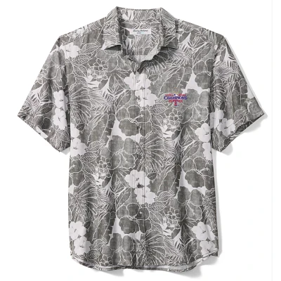 Tommy Bahama Texas Rangers 2023 World Series Champions Coconut Point Playa Floral Camp IslandZone Button-Up Shirt               