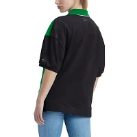 Tommy Jeans Kelly Boston Celtics Taya Puff Sleeve Pique Polo Shirt