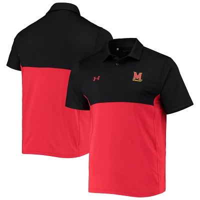 Under Armour /White Maryland Terrapins 2022 Blocked Coaches Performance Polo