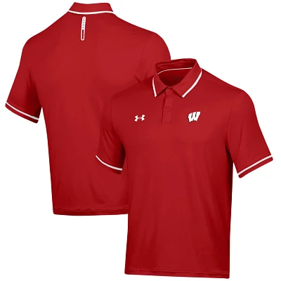 Under Armour Wisconsin Badgers T2 Tipped Performance Polo