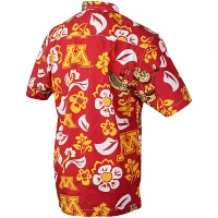 Wes  Willy Minnesota Golden Gophers Floral Button-Up Shirt