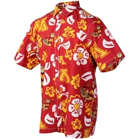 Wes  Willy Minnesota Golden Gophers Floral Button-Up Shirt