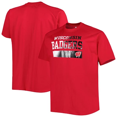 Wisconsin Badgers Big  Tall Raglan T-Shirt                                                                                      