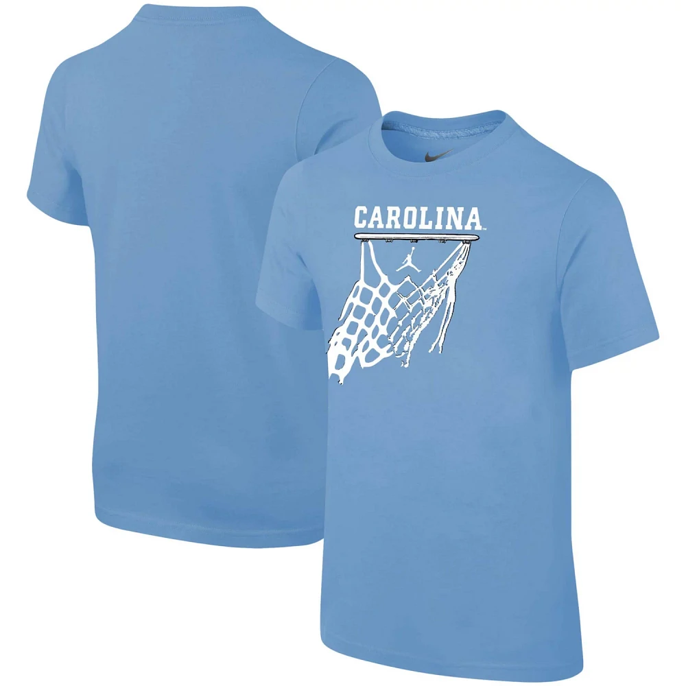 Youth Jordan Brand Carolina North Tar Heels Basketball Net T-Shirt