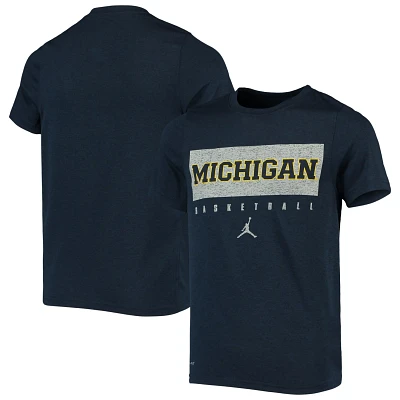 Youth Jordan Brand Michigan Wolverines Legend Basketball Practice Performance T-Shirt