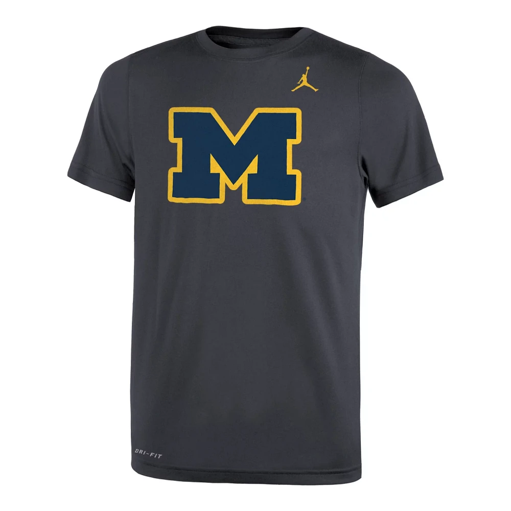 Youth Jordan Brand Michigan Wolverines Legend Travel Performance T-Shirt