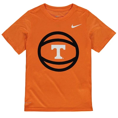 Youth Nike Tennessee Volunteers Basketball and Logo Performance T-Shirt