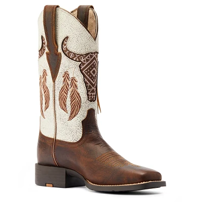 Ariat Women's Round Up Wide Square Toe Waterproof Western Boots                                                                 