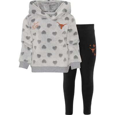 Girls / Texas Longhorns Heart To Pullover Hoodie and Leggings Set