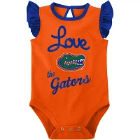 Girls Newborn  /Orange Florida Gators Spread the Love 2-Pack Bodysuit Set