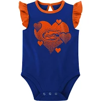 Girls Newborn  /Orange Florida Gators Spread the Love 2-Pack Bodysuit Set