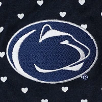 Girls Newborn  Penn State Nittany Lions Hearts Bodysuit and Headband Set