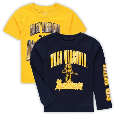 Preschool /Gold West Virginia Mountaineers Game Day T-Shirt Combo Pack                                                          