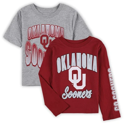 Preschool /Heather Gray Oklahoma Sooners Game Day T-Shirt Combo Pack                                                            