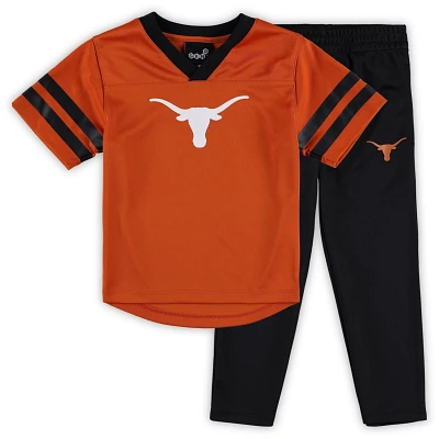 Preschool Texas /Black Texas Longhorns Red Zone Jersey  Pants Set                                                               