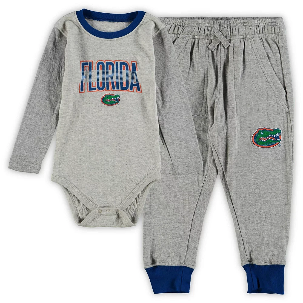 Wes and Willy Infants' University of Florida Jie Long Sleeve Creeper Pant Set