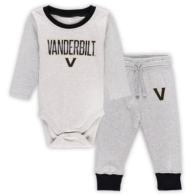 Wes  Willy Vanderbilt Commodores Two-Piece Jie Long Sleeve Bodysuit Pants Set