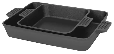Bayou Classic 8 in and 13 in Cake Pan Set                                                                                       