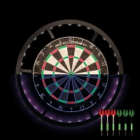 Accudart Nighthawk 2 in 1 LED/Blacklight Surround Bristle Dartboard Set                                                         