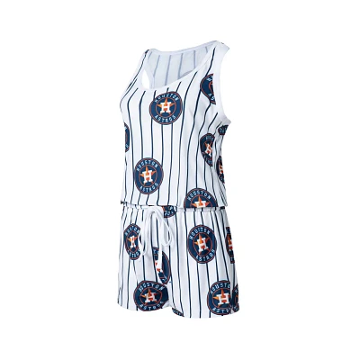 Concepts Sport Houston Astros Reel Pinstripe Knit Romper