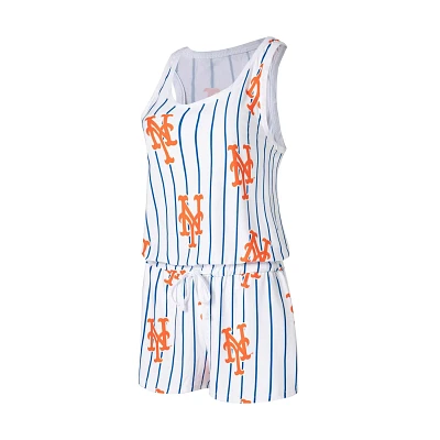 Concepts Sport New York Mets Reel Pinstripe Knit Romper